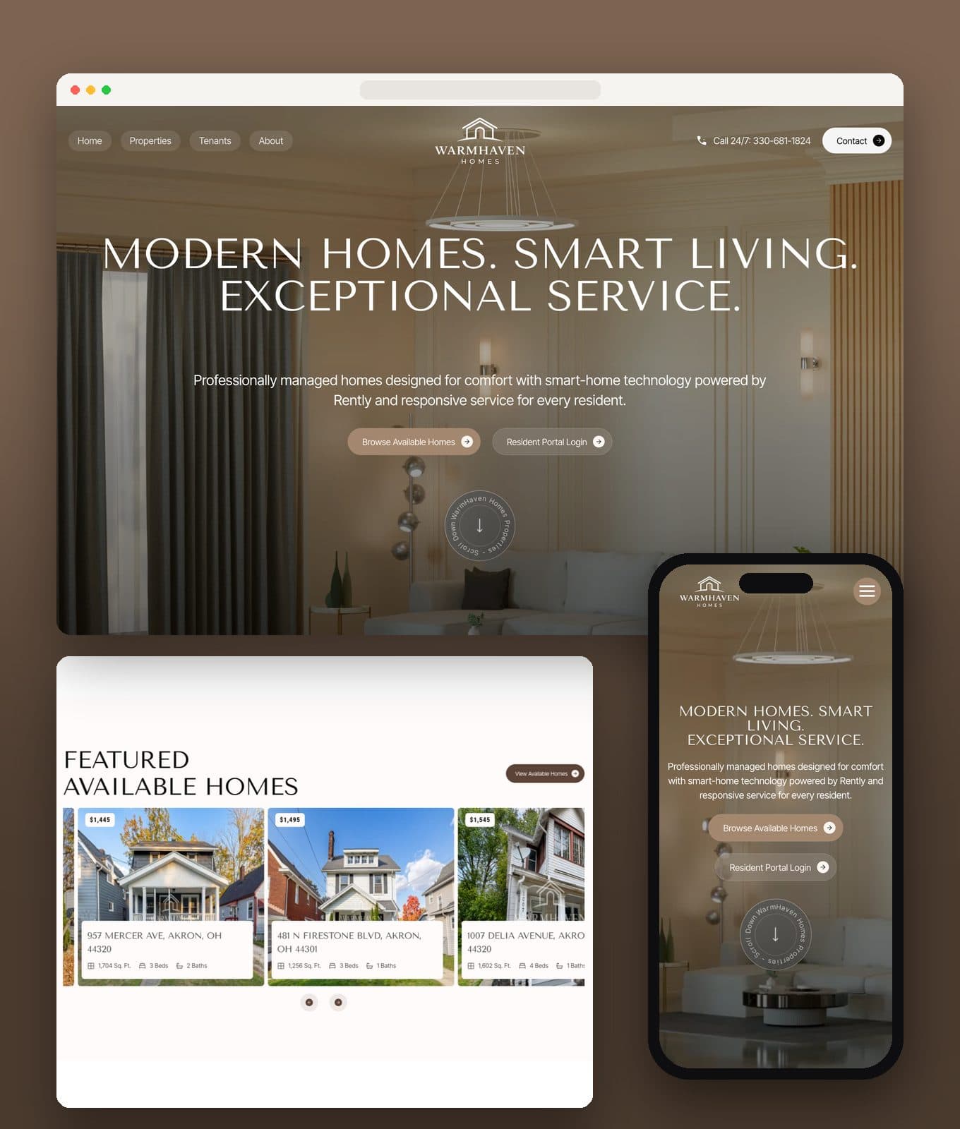 WarmHaven Homes website preview
